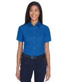 Harriton M500SW Ladies' Easy Blend™ Short-Sleeve FRENCH BLUE