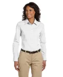 Harriton M510W Ladies' 3.1 oz. Essential Poplin WHITE