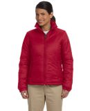 Harriton M797W Ladies' Essential Polyfill Jacket RED