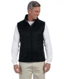 Harriton M795 Men's Essential Polyfill Vest BLACK