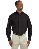 Harriton M510T Men's Tall 3.1 oz. Essential Poplin BLACK