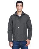 Harriton M705 Men's Auxiliary Canvas Work Jacket DARK CHARCOAL