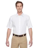 Harriton M545 Men's Advantage Snap Closure Short-S WHITE