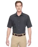 Harriton M545 Men's Advantage Snap Closure Short-S DARK CHARCOAL