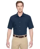 Harriton M545 Men's Advantage Snap Closure Short-S DARK NAVY