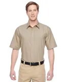 Harriton M545 Men's Advantage Snap Closure Short-S KHAKI