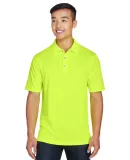 Harriton M345 Men's Advantage IL Snap Placket Perf SAFETY YELLOW