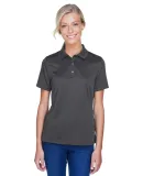 Harriton M345W Ladies' Advantage IL Snap Placket P DARK CHARCOAL