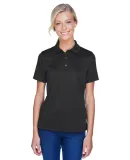 Harriton M345W Ladies' Advantage IL Snap Placket P BLACK