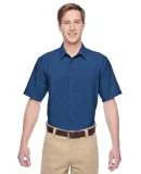Harriton M610S Men's Paradise Short-Sleeve Perform POOL BLUE