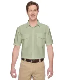 Harriton M580 Men's Key West Short-Sleeve Performa GREEN MIST