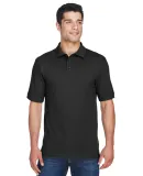 Harriton M200 Men's 6 oz. Ringspun Cotton Piqué S BLACK