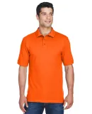 Harriton M200 Men's 6 oz. Ringspun Cotton Piqué S TEAM ORANGE
