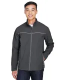 Harriton M780 Men's Echo Soft Shell Jacket DARK CHARCOAL