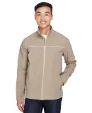 Harriton M780 Men's Echo Soft Shell Jacket KHAKI