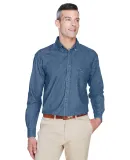 Harriton M550T Men's Tall 6.5 oz. Long-Sleeve Deni LIGHT DENIM