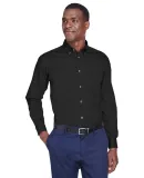 Harriton M500T Men's Tall Easy Blend™ Long-Sleev BLACK