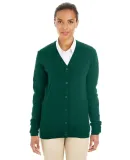 Harriton M425W Ladies' Pilbloc™ V-Neck Button Ca HUNTER