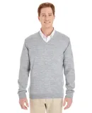 Harriton M420 Men's Pilbloc™ V-Neck Sweater GREY HEATHER
