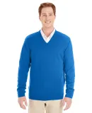 Harriton M420 Men's Pilbloc™ V-Neck Sweater TRUE ROYAL