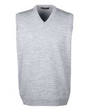 Harriton M415 Men's Pilbloc⢠V-Neck Sweater Vest in Grey heather