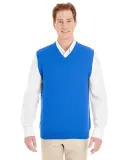 Harriton M415 Men's Pilbloc™ V-Neck Sweater Vest TRUE ROYAL