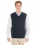 Harriton M415 Men's Pilbloc™ V-Neck Sweater Vest DARK NAVY