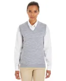 Harriton M415W Ladies' Pilbloc™ V-Neck Sweater V GREY HEATHER