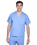 Harriton M897 Adult Restore 4.9 oz. Scrub Top CIEL BLUE