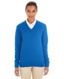 Harriton M420W Ladies' Pilbloc™ V-Neck Sweater TRUE ROYAL