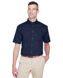 Harriton M500S Men's Easy Blend™ Short-Sleeve Tw NAVY