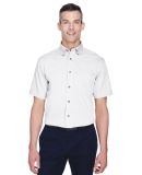 Harriton M500S Men's Easy Blend™ Short-Sleeve Tw WHITE