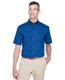 Harriton M500S Men's Easy Blend™ Short-Sleeve Tw FRENCH BLUE