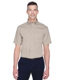 Harriton M500S Men's Easy Blend™ Short-Sleeve Tw STONE