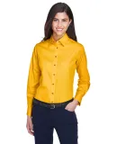 Harriton M500W Ladies' Easy Blend™ Long-Sleeve T SUNRAY YELLOW
