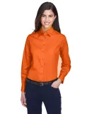 Harriton M500W Ladies' Easy Blend™ Long-Sleeve T TEAM ORANGE