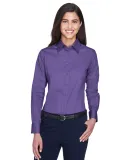 Harriton M500W Ladies' Easy Blend™ Long-Sleeve T TEAM PURPLE