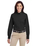 Harriton M581W Ladies' Foundation 100% Cotton Long BLACK