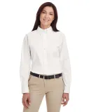 Harriton M581W Ladies' Foundation 100% Cotton Long WHITE