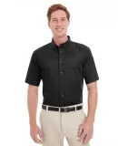 Harriton M582 Men's Foundation 100% Cotton Short-S BLACK
