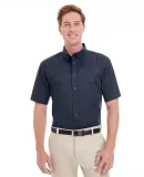Harriton M582 Men's Foundation 100% Cotton Short-S DARK NAVY