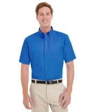 Harriton M582 Men's Foundation 100% Cotton Short-S FRENCH BLUE