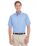 Harriton M582 Men's Foundation 100% Cotton Short-S INDUSTRY BLUE