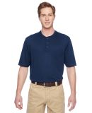 Harriton M400 Adult Short-Sleeve Performance Henle DARK NAVY