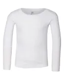 Rabbit Skins 201Z Toddler Baby Rib Long Sleeve Paj WHITE