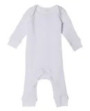 Rabbit Skins 4412 Infant Long Legged Baby Rib Body WHITE