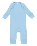 Rabbit Skins 4412 Infant Long Legged Baby Rib Body LIGHT BLUE