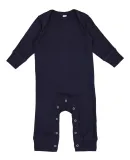 Rabbit Skins 4412 Infant Long Legged Baby Rib Body NAVY