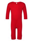 Rabbit Skins 4412 Infant Long Legged Baby Rib Body in Red