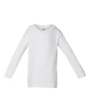 Rabbit Skins 101Z Infant Long Sleeve Baby Rib Paja WHITE